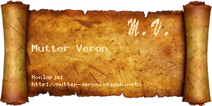 Mutter Veron névjegykártya